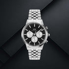 Ρολόι Daniel Wellington Iconic Chronograph DW00100873 με Ασημί Μπρασελέ