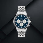 Ρολόι Daniel Wellington Iconic Chronograph DW00100874 με Ασημί Μπρασελέ