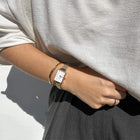 Daniel Wellington Quadro Evergold DW00100556 Τετράγωνο Με Χρυσό Μπρασελέ