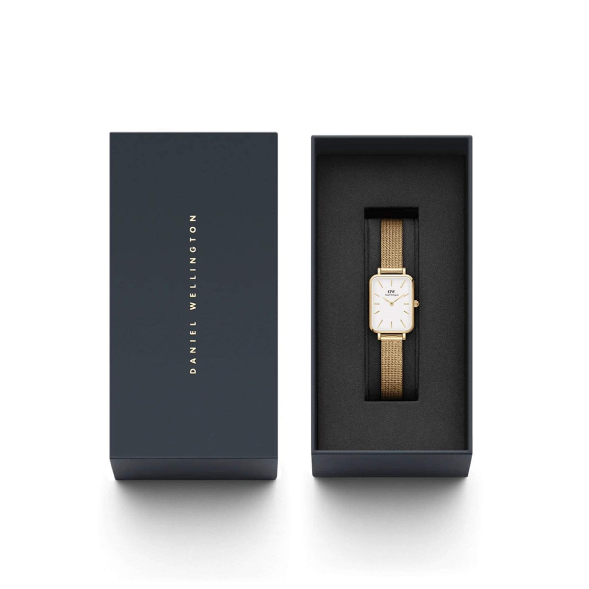 Συσκευασία ρολογιού Daniel Wellington Quadro Evergold DW00100556.