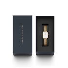 Daniel Wellington Quadro Evergold DW00100556 Τετράγωνο Με Χρυσό Μπρασελέ