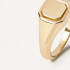 Δαχτυλίδι PDPAOLA Essentials Octet Stamp Gold AN01-627-10 Οκτάγωνο Σε Χρυσό Χρώμα