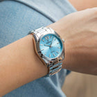Ρολόι Festina Alegria F20622/3 Με Ασημί Μπρασελέ & Γαλάζιο Καντράν