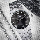 Ρολόι Festina Boyfriend F16719/2 Με Ασημί Μπρασελέ Και Μαύρο Καντράν