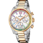 Ρολόι Χρονογράφος Festina Boyfriend F20608/2 Με Δίχρωμο Μπρασελε