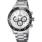 Ρολόι Festina Ceramic F20575/1 Χρονογράφος Με Ασημί Μπρασελέ & Άσπρο Καντράν