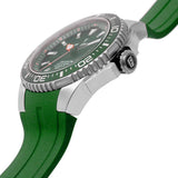 Αντρικό καταδυτικό ρολόι Festina Diver F20664/2 με πράσινο λουράκι σιλικόνης, πράσινο καντραν, μηχανισμό μπαταρίας με ένδειξη ημερομηνίας, στρογγυλό στεφάνι τζαμάκι από ζαφείρι με διάμετρο 47,5mm, αδιάβροχο στις 20ΑΤΜ-200Μ.