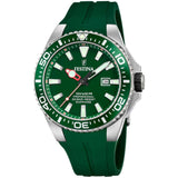 Καταδυτικό Ρολόι Festina Diver F20664/2 Με Πράσινο Λουράκι Σιλικόνης
