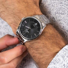 Ρολόι Festina Classics F20425/3 Με Ασημί Μπρασελέ & Μαύρο Καντράν