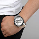 Ρολόι Festina F20560/1 Χρονογράφος Με Ασημί Μεταλλικό Μπρασελέ