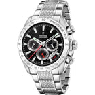 Ρολόι Festina F20668/4 Χρονογράφος Με Ασημί Μπρασελέ & Μαύρο Καντράν