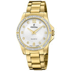 Ρολόι Festina Mademoiselle F20596/1 Με Χρυσό Μπρασελέ Και Ζιργκόν