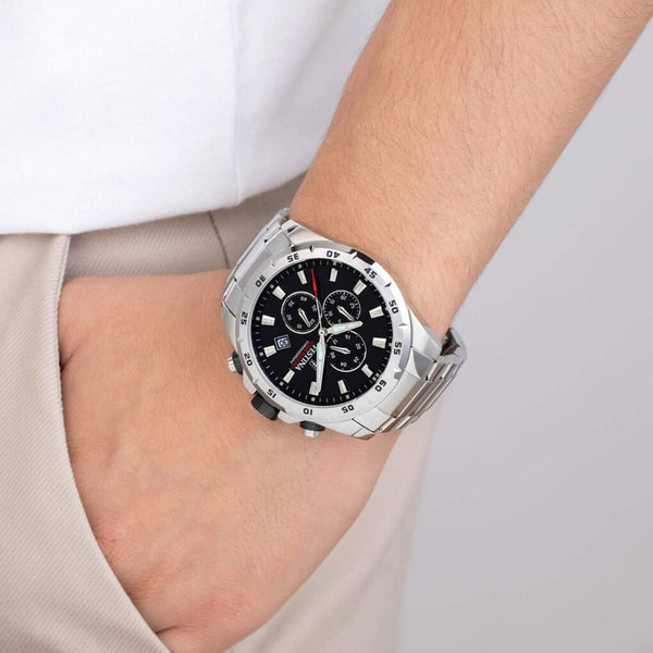 Ρολόι Festina Sport F20463/4 Χρονογράφος Με Ασημί Μπρασελέ
