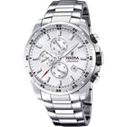 Ρολόι Festina F20463/1 Χρονογράφος Με Ατσάλινο Ασημί Μπρασελέ