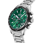 Ρολόι Festina F20560/4 Χρονογράφος Με Ασημί Μπρασελέ & Πράσινο Καντράν