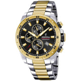Ανδρικό Ρολόι Festina Χρονογράφος F20562/4 Με Δίχρωμο Μπρασελέ