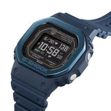 Προπονητικό ρολόι smartwatch G-Squad Casio G-Shock DW-H5600MB-2ER Solar με μπλε καουτσούκ λουράκι και μαύρο καντράν διαμέτρου 44,5mm σε τετράγωνο σχημα.