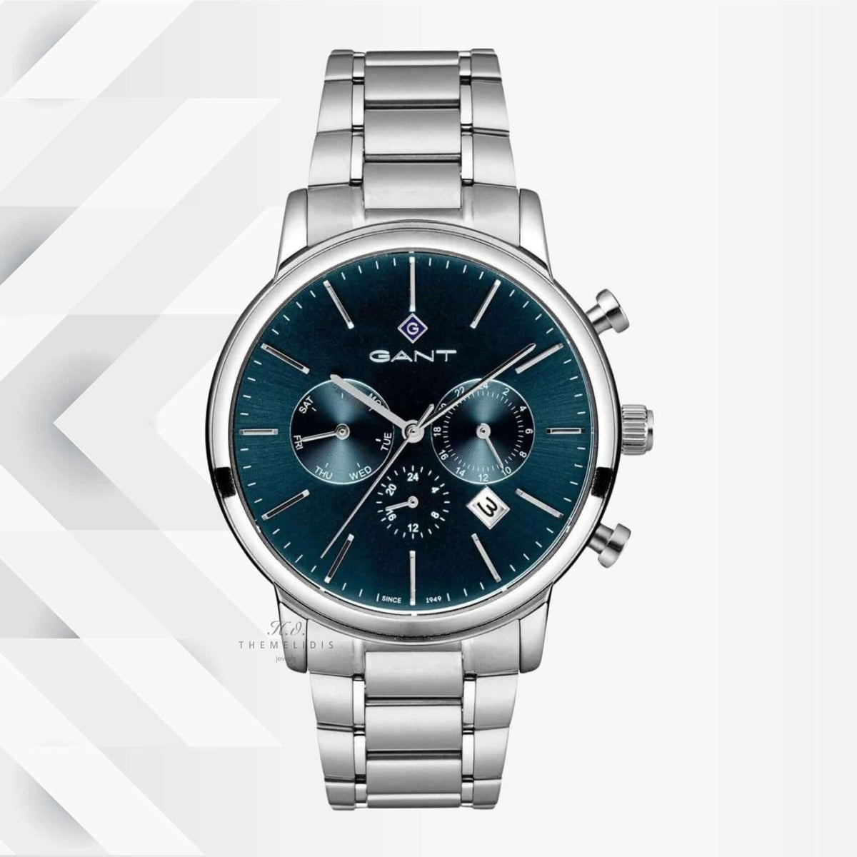 Ρολόι Gant Cleveland G132004 Χρονογράφος Με Ασημί Μπρασελέ