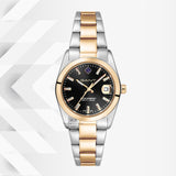 Ρολόι Gant Everett Mini G186003 με δίχρωμο ασημί-χρυσό ατσάλινο μπρασελέ και μαύρο καντράν διαμέτρου 28mm.
