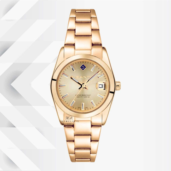 Γυναικείο Ρολόι Gant G186006 Everett Mini Με Χρυσό Μπρασελέ