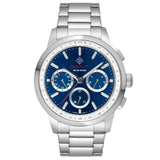 Ρολόι Gant Middletown G154019 Με Ασημί Μπρασελέ & Μπλε Καντράν
