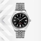 Ρολόι Gant Sussex 44 G166001 με ασημί ατσάλινο μπρασελέ και μαύρο καντράν διαμέτρου 43.5mm.