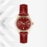 Ρολόι Gant Sussex G136020 με κόκκινο καουτσούκ λουράκι και κόκκινο καντράν διαμέτρου 34mm.