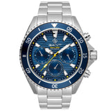 Ρολόι Gant Waterville Adventurer G184002 Με Ασημί Μπρασελέ & Μπλε Καντράν