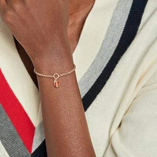 Γυναικείο Βραχιόλι Ροζ Χρυσό Tommy Hilfiger Με Κρεμαστό Στοιχείο