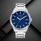 Ρολόι Guess Dex GW0626G1 με Ασημί Μπρασελέ