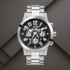 Ρολόι Guess Parker GW0627G1 με Ασημί Μπρασελέ