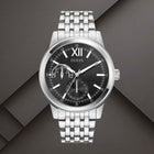 Ρολόι Guess Emerson GW0976G1 με Ασημί Μπρασελέ