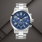 Ρολόι Guess Parker GW1006G1 με Ασημί Μπρασελέ