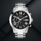 Ρολόι Guess Atlas W0668G3 με Ασημί Μπρασελέ