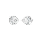Σκουλαρίκια Guess Aurora JUBE06233JWRHT/U σε Ασημί Χρώμα με Ζιργκόν