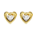 Γυναικεία Σκουλαρίκια Guess Beloved JUBE06097JWYGT/U Χρυσά με Καρδιές