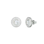 Σκουλαρίκια Guess G Talisman JUBE06211JWRHT/U σε Ασημί Χρώμα με Ζιργκόν