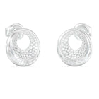 Σκουλαρίκια Guess Moon Drops JUBE06247JWRHT/U με Λευκά Ζιργκόν