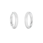 Γυναικεία Σκουλαρίκια Κρίκοι Guess Madison JUBE06425JWRHT/U Ασημί με Πέτρες