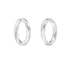 Γυναικεία Σκουλαρίκια Κρίκοι Guess Madison JUBE06427JWRHT/U Ασημί με Πέτρες