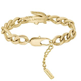 Lacoste 2040374, χρυσό ατσάλινο βραχιόλι με κροκόδειλο.