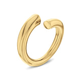 Γυναικείο δαχτυλίδι Calvin Klein 35000767 με σχέδιο σπείρας, κατασκευασμένο από ανοξείδωτο ατσάλι σε χρυσό χρώμα.