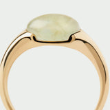Γυναικείο δαχτυλίδι PDPAOLA AN01-D93 prehnite Bay Ring κατασκευασμένο από ασήμι 925 επιχρυσωμένο με  πράσινο ηλιόλιθο-Κοντινό 
