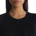 Διπλό Γυναικείο Κολιέ Calvin Klein Layered 35000949 Ασημί