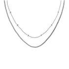 Διπλό Γυναικείο Κολιέ Calvin Klein Layered 35000949 Ασημί