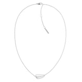 Κολιέ Calvin Klein 35000600 ατσάλινο ασημί με ασύμμετρο κρεμαστό.