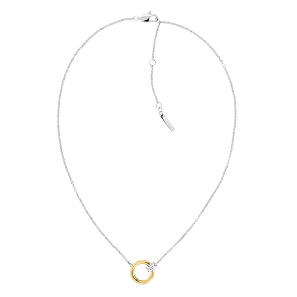 Γυναικείο κολιέ Calvin Klein Duality 35000925 ασημί-χρυσό από ανοξείδωτο ατσάλι