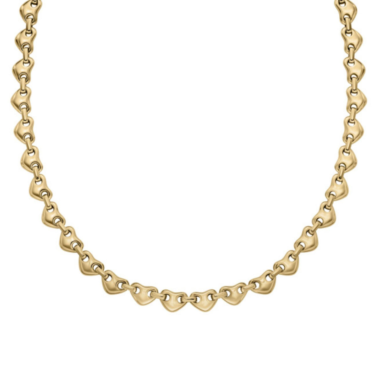 Γυναικείο κολιέ Emporio Armani Sentimental EGS3330710 με καρδιές σε χρυσό χρώμα