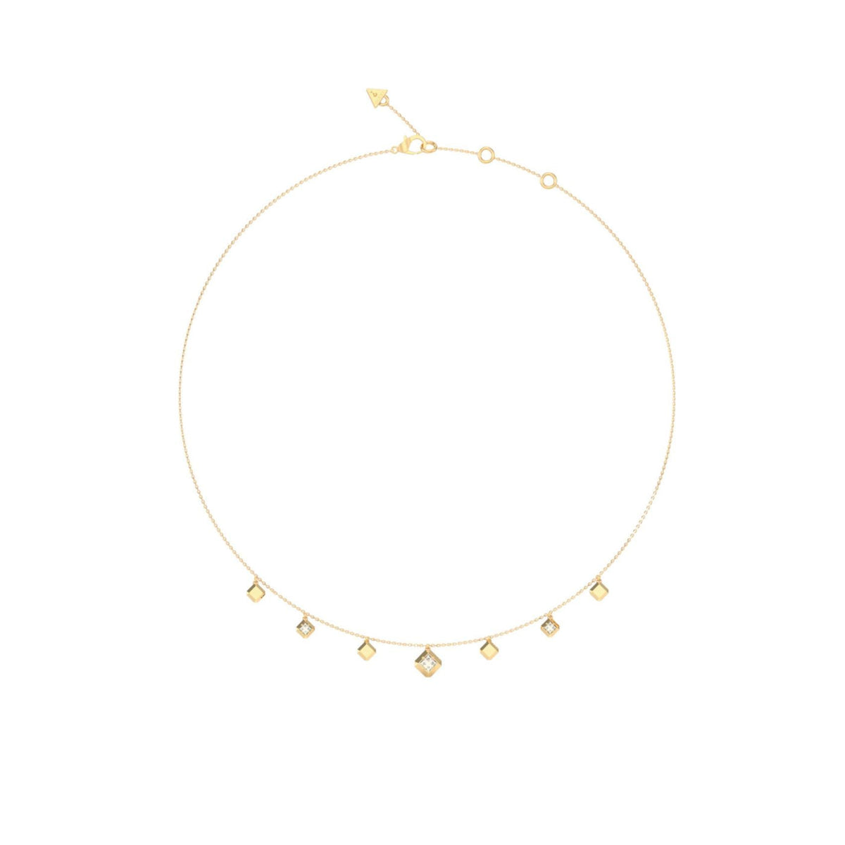 Κολιέ Guess Ace Of Diamonds JUBN06178JWYGT/U Χρυσό με Κρεμαστά Charms