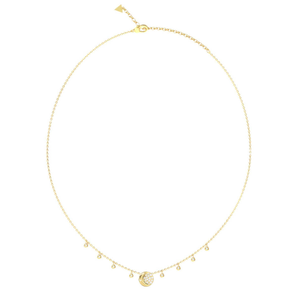 Κολιέ Guess Aurora JUBN06238JWYGT/U Χρυσό με Κρεμαστά Charms και Πέτρες